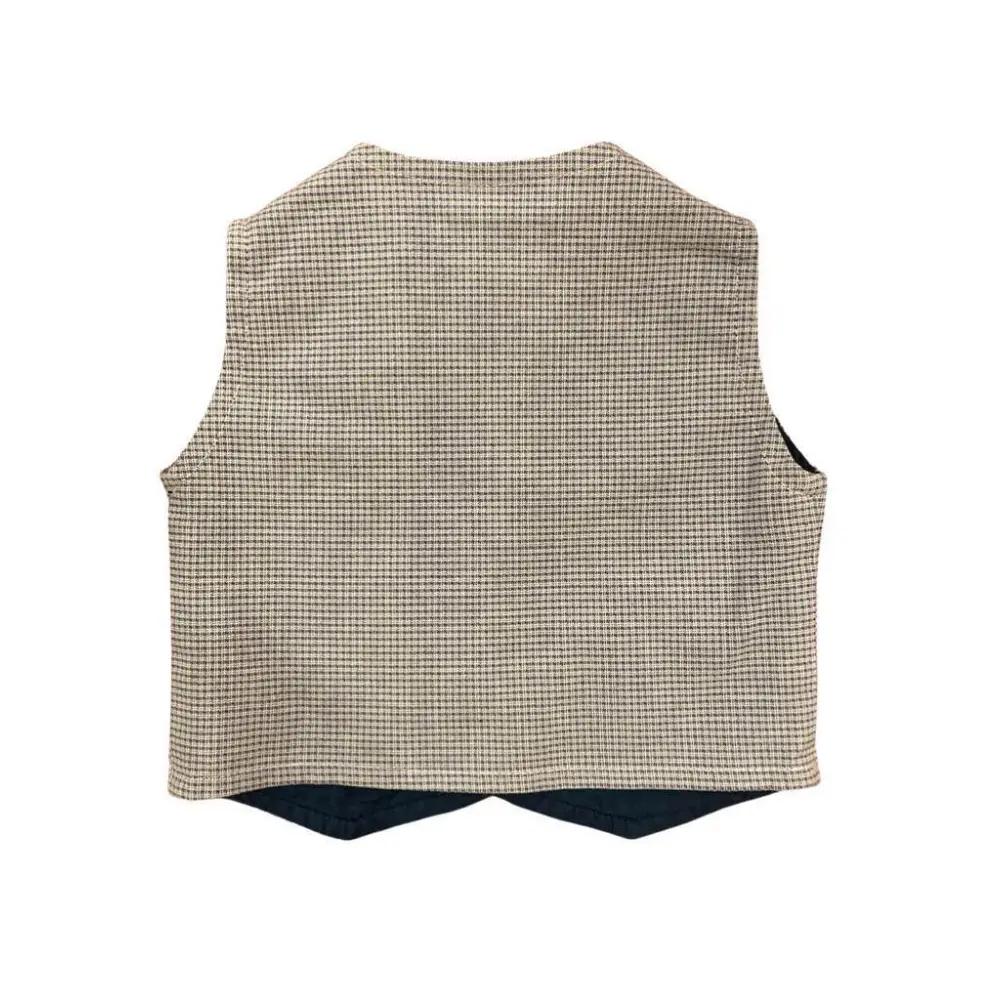 Gilet quadretti per Bimbo Sarabanda 3G690 - OOPS by BabyBimbo 0-16