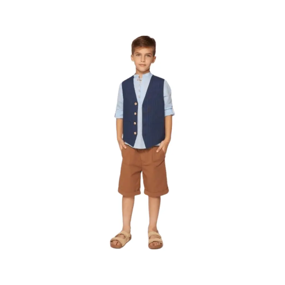 Gilet rigata per Ragazzo da 8anni a 16anni Y-Clù BY9011 - OOPS by BabyBimbo 0-16