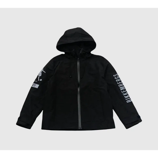 GIUBBOTTO LEGGERO CON CAPPUCCIO NERO BIKKEMBERGS BK3266 - OOPS by BabyBimbo 0-16