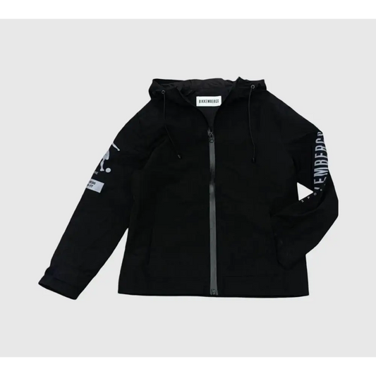 GIUBBOTTO LEGGERO CON CAPPUCCIO NERO BIKKEMBERGS BK3266 - OOPS by BabyBimbo 0-16