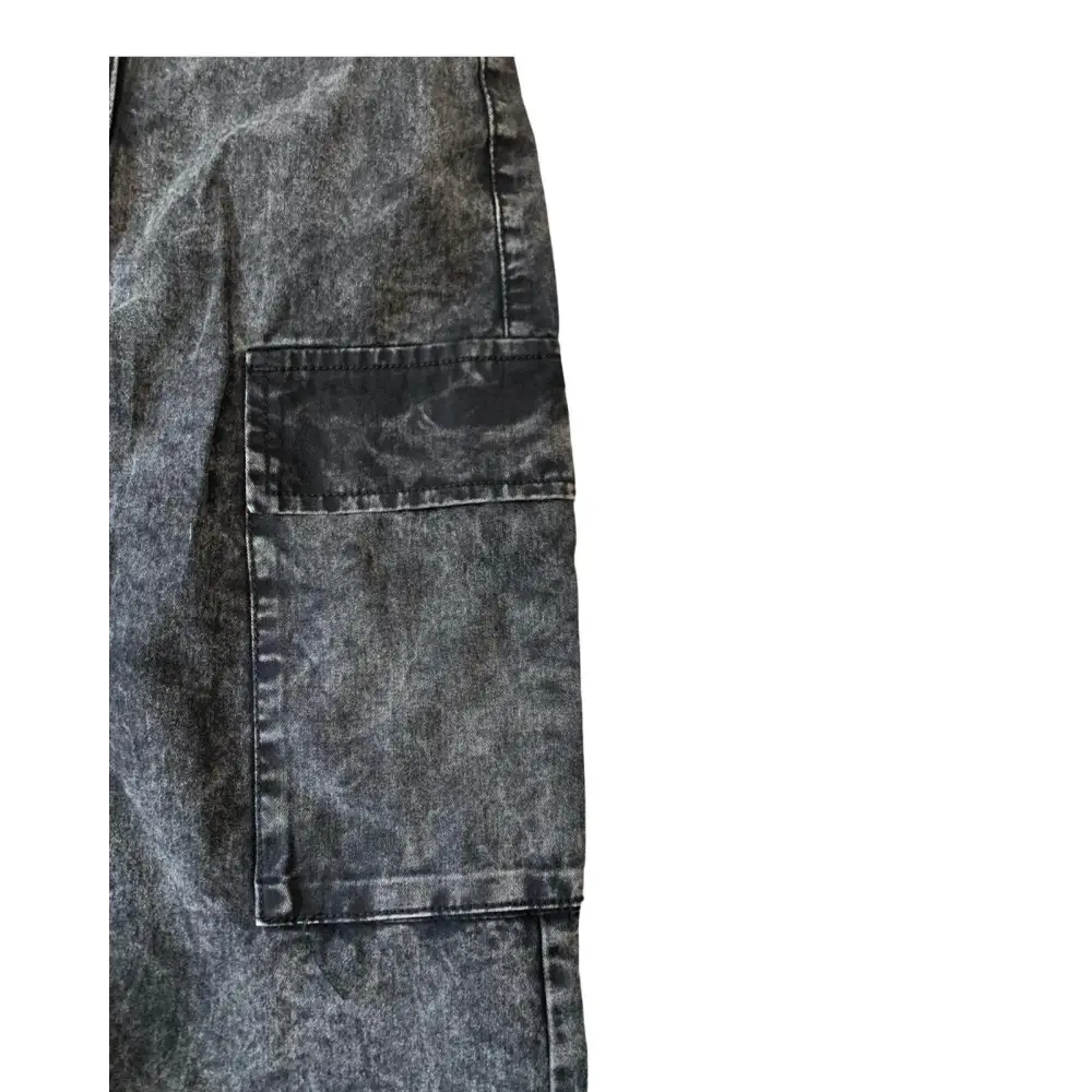 Gonna Cargo nero Stone washed per bambina da 8anni a 16anni Y-Clu YFJF24G237 - OOPS by BabyBimbo 0-16