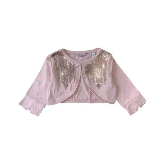 Grazioso Copri spalle elegante jersey con palliettes per Bimba da 18mesai 8anni Sarabanda OJ562 - OOPS by BabyBimbo 0-16