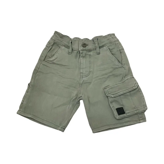 JEANS BERMUDA CON TASCHE VERDE BAMBINO pantaloni corti con tasca laterale firmati Retour