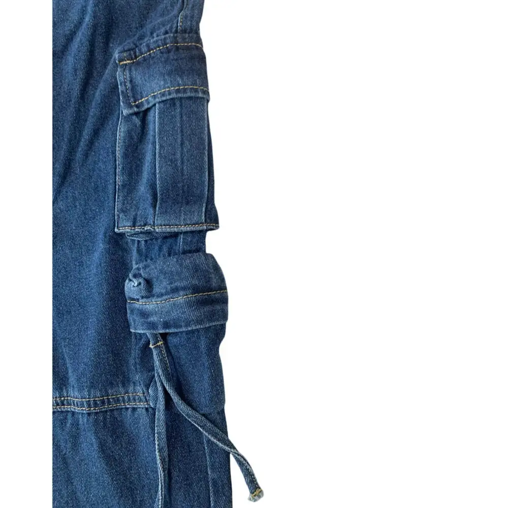 Jeans Cargo multi tasche per bambina da 3anni a 7anni Y-Clu YFBF24P410 - OOPS by BabyBimbo 0-16