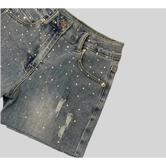 JEANS CORTI BRILLANTINI YCLU 157PYFJS25 - OOPS by BabyBimbo 0-16