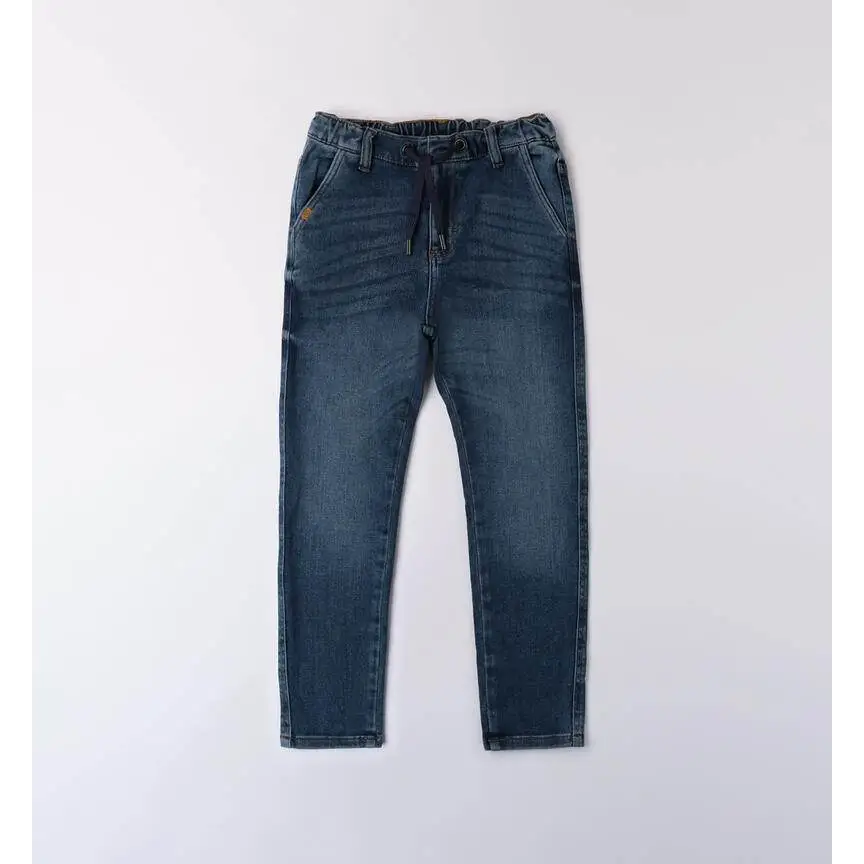 Jeans stone wash per ragazzo da 8 a 16 anni Sarabanda 0A435 7450 - OOPS by BabyBimbo 0-16
