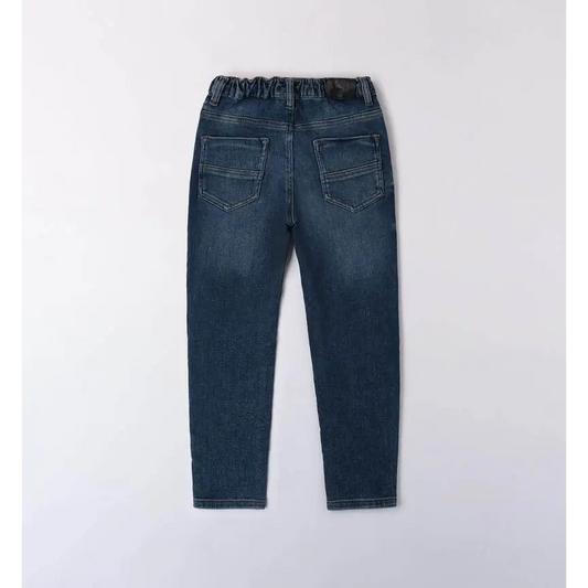 Jeans stone wash per ragazzo da 8 a 16 anni Sarabanda 0A435 7450 - OOPS by BabyBimbo 0-16