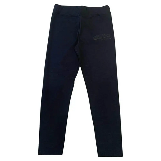 Dimensione Danza leggings ragazza 8-16 anni neri aderenti in tessuto elasticizzato con vita alta e logo sul fianco