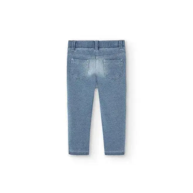 Leggings effetto jeans slavato per Bimba da 12mesi a 8anni Boboli 290001 - OOPS by BabyBimbo 0-16