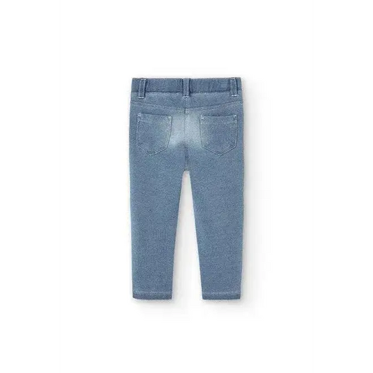Leggings effetto jeans slavato per Bimba da 12mesi a 8anni Boboli 290001 - OOPS by BabyBimbo 0-16
