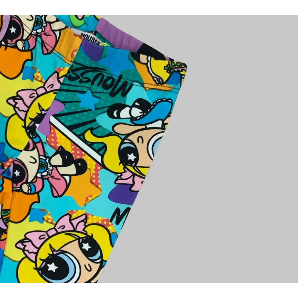 Leggings elasticizzati cartoni bambina colorati Mousse con stampe di personaggi dei cartoni animati