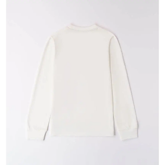 Maglietta Bianca per ragazzo da 8 a 16 anni Sarabanda 0A521 0112 - OOPS by BabyBimbo 0-16