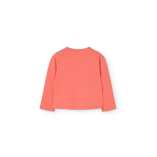 Maglietta di cotone per Bimba in arancione Boboli 209023 - OOPS by BabyBimbo 0-16
