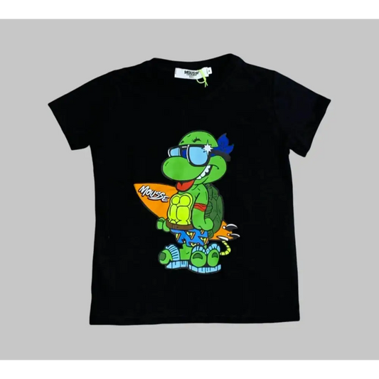 MAGLIETTA MANICA CORTA BAMBINO DA 2ANNI A 10ANNI MOUSSE SKTS386B - OOPS by BabyBimbo 0-16