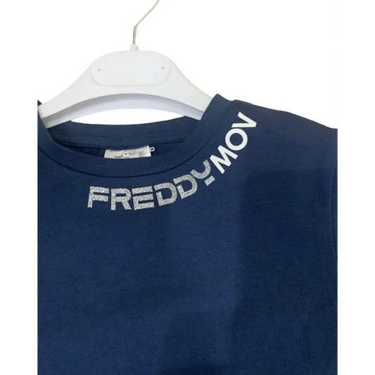 Maglietta Navy per Ragazza da 8 a 16 anni FREDDY FR1786 - OOPS by BabyBimbo 0-16