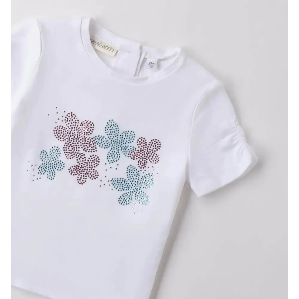 Maglietta per bambina da 3anni a 8 anni Sarabanda 0B307 - OOPS by BabyBimbo 0-16