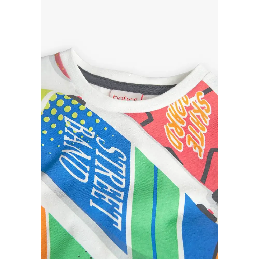 Maglietta Skateboard per Bambino Boboli 349073 - OOPS by BabyBimbo 0-16