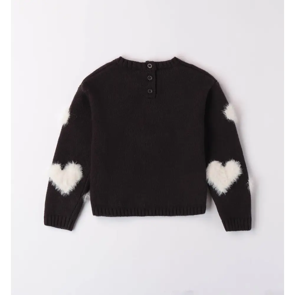 Maglione nero/bianco per bambina da 12 mesi a 8 anni Sarabanda 0A202 - OOPS by BabyBimbo 0-16