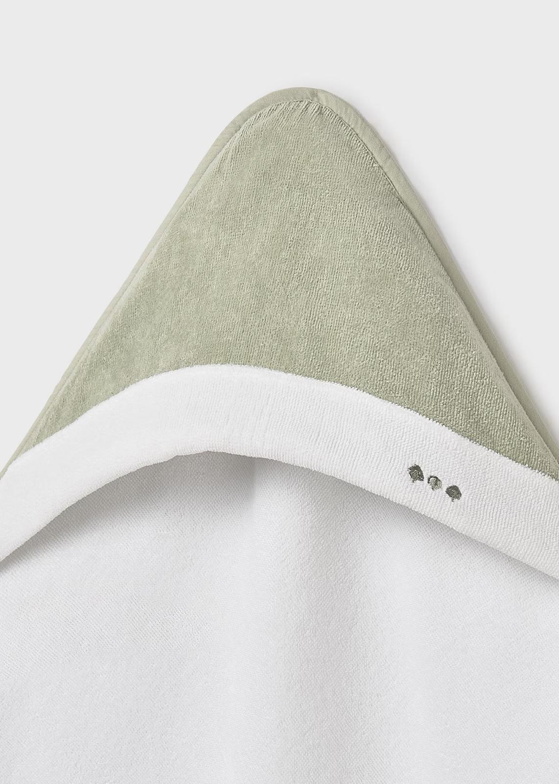 Accappatoio Neonato unisex Mayoral con cappuccio in morbido cotone verde chiaro