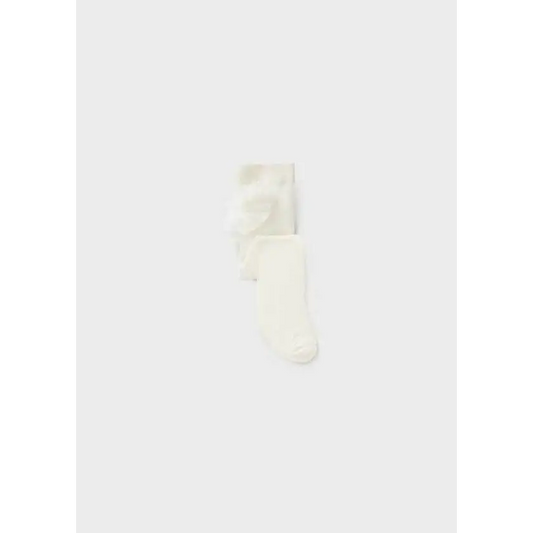 calzamaglia neonato Mayoral in cotone color crema con piedino morbido ideale per neonati e uso quotidiano