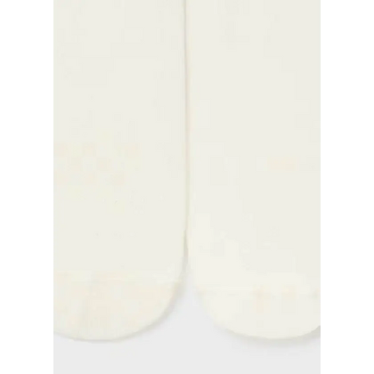 calzamaglia neonato Mayoral in cotone panna con piedi chiusi tessuto morbido e cuciture piatte