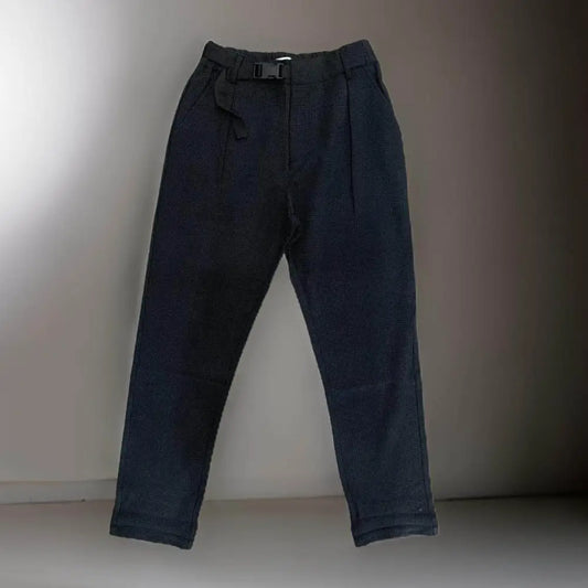 Y Clu pantaloni eleganti ragazzo 8-16 anni neri con pieghe cintura regolabile e taglio slim