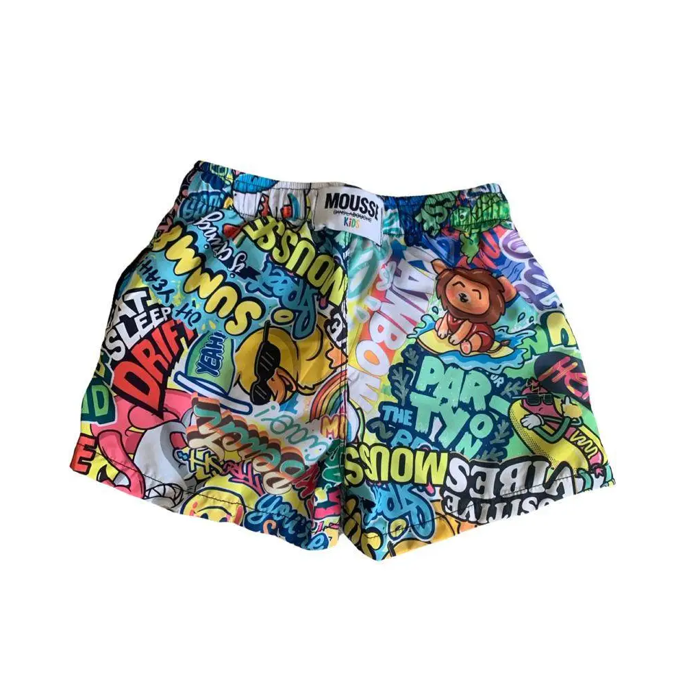 Mousse pantaloni boxer bambino colorati con stampa cartoon e graffiti costume boxer bambino fantasia mare