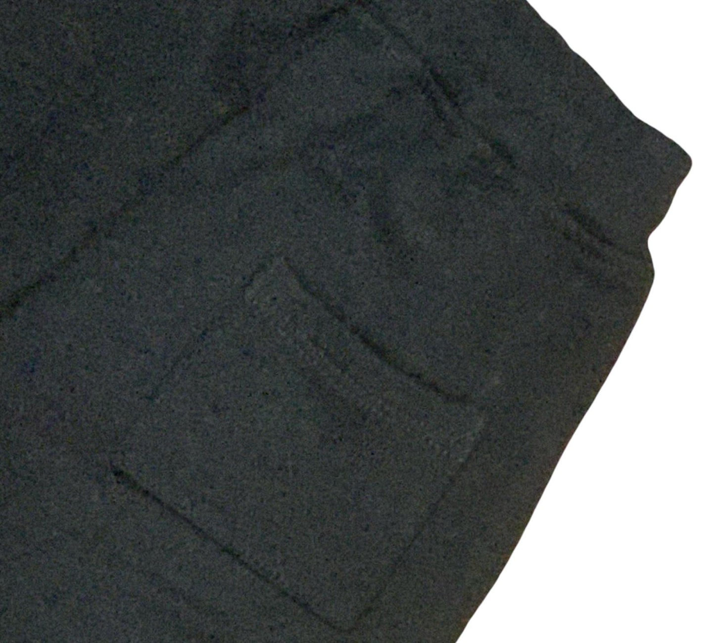 Pantalone Tuta bambino nero con il logo Mousse. Dettaglio tasca e vita elasticizzata in cotone morbido