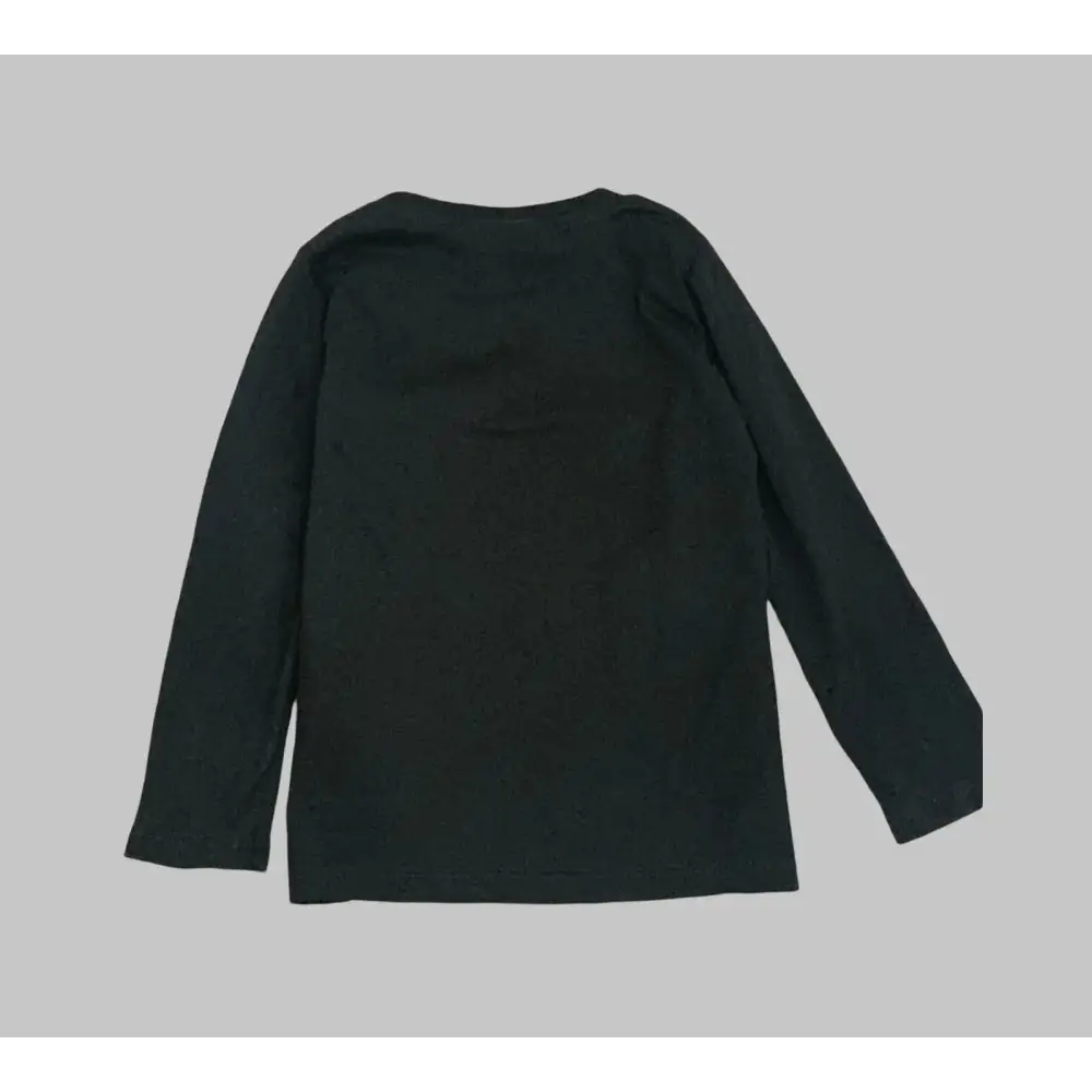 Maglietta nera maniche lunghe t-shirt Mousse bambina personaggi cartoni dietro