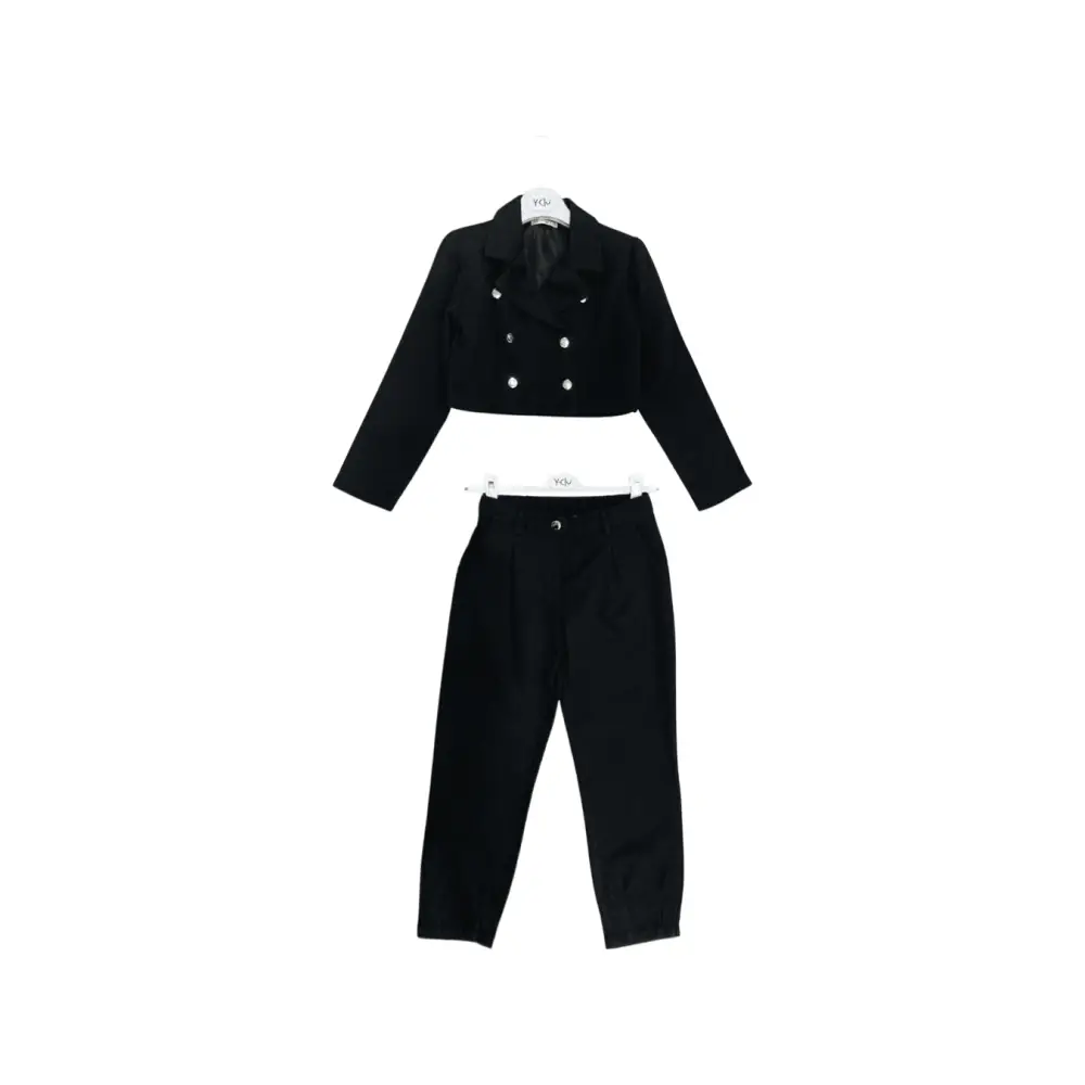 Pantalone colore nero per bambina da 8anni a 16anni Y-Clù Y18093 - OOPS by BabyBimbo 0-16