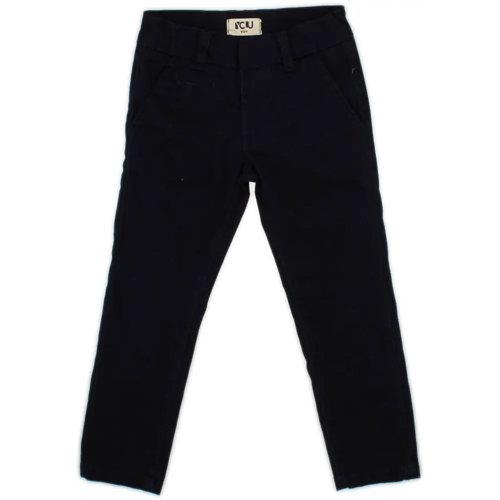 Pantalone elegante Blu per bambino da 3anni a 7anni Y-Clù BYB10442 - OOPS by BabyBimbo 0-16