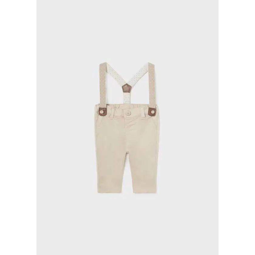 Pantalone lungo con bretelle Better Cotton per Neonato Mayoral 1536 - OOPS by BabyBimbo 0-16