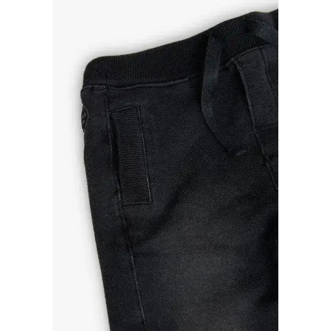 Pantalone morbidi effetto denim Black per Bambino da 12mesi a 8anni Boboli 390248Black - OOPS by BabyBimbo 0-16