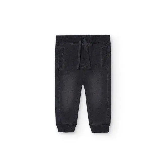 Pantalone morbidi effetto denim Black per Bambino da 12mesi a 8anni Boboli 390248Black - OOPS by BabyBimbo 0-16