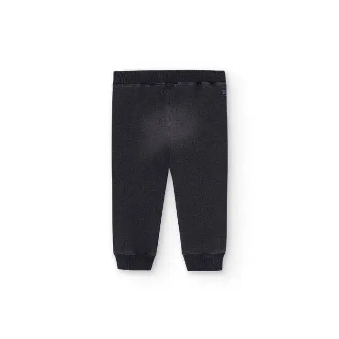 Pantalone morbidi effetto denim Black per Bambino da 12mesi a 8anni Boboli 390248Black - OOPS by BabyBimbo 0-16