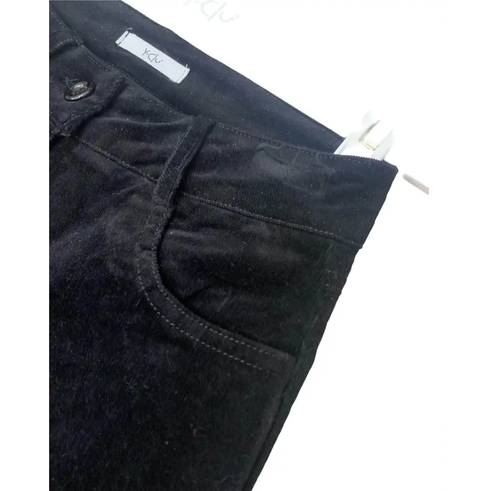 Pantalone velluto nero per Ragazza da 8anni a 16anni Y-Clu YFJF24P261 - OOPS by BabyBimbo 0-16