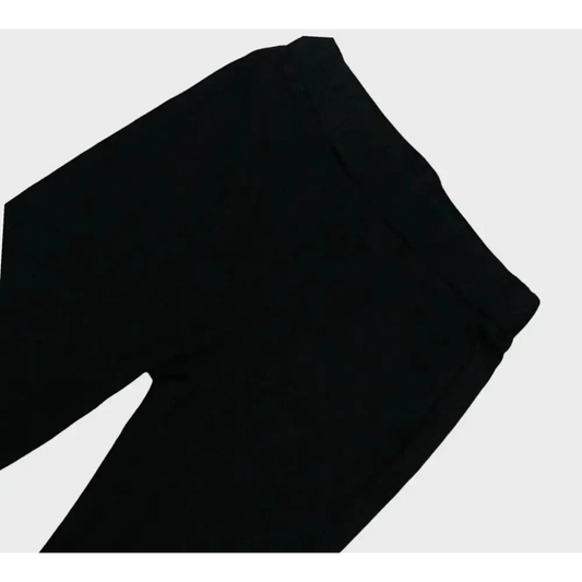 Pantaloni a zampa bambina neri di Y-Clù con vita elastica per comfort e stile