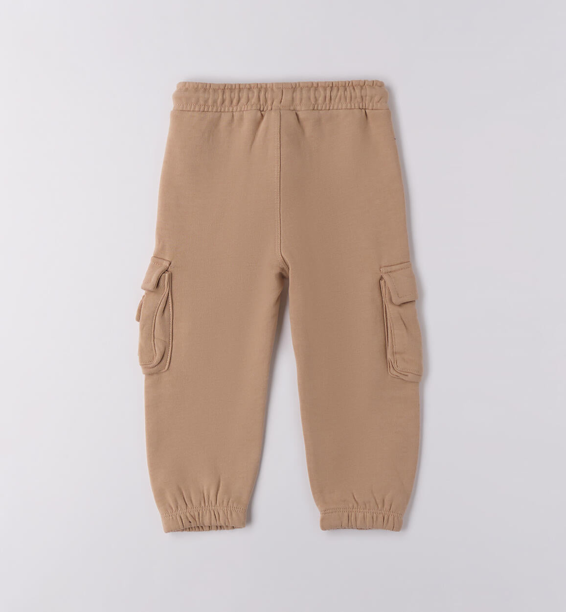 Pantalone Cargo Bambino Sarabanda in Felpa Invernale Beige 3