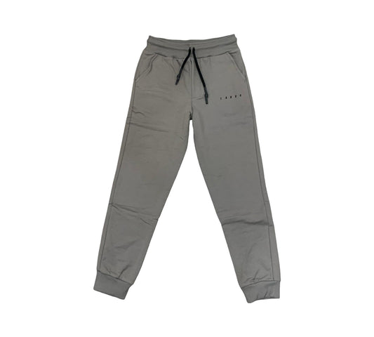 Pantaloni felpa grigi bambino Lab84 con tasche e vita elasticizzata per comfort