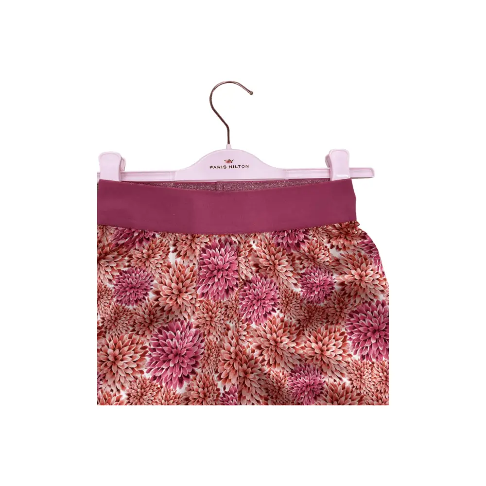 Pantaloni palazzo ragazza 8-16 anni Paris Hilton con stampa floreale rosa e vita elasticizzata comoda per ogni giorno