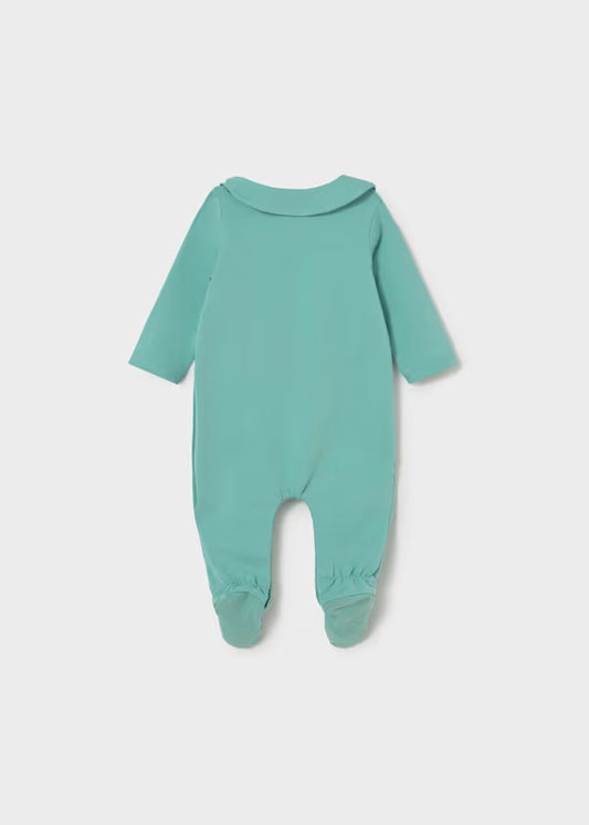 Completo Neonato 2 Pezzi Tutina e Bavaglino Colore Glass - Mayoral