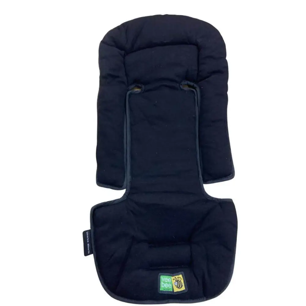 Riduttore morbido per ovetto, carrozzina, passeggino e seggiolone auto colore nero/beige VEE BEE Baby - OOPS by BabyBimbo 0-16