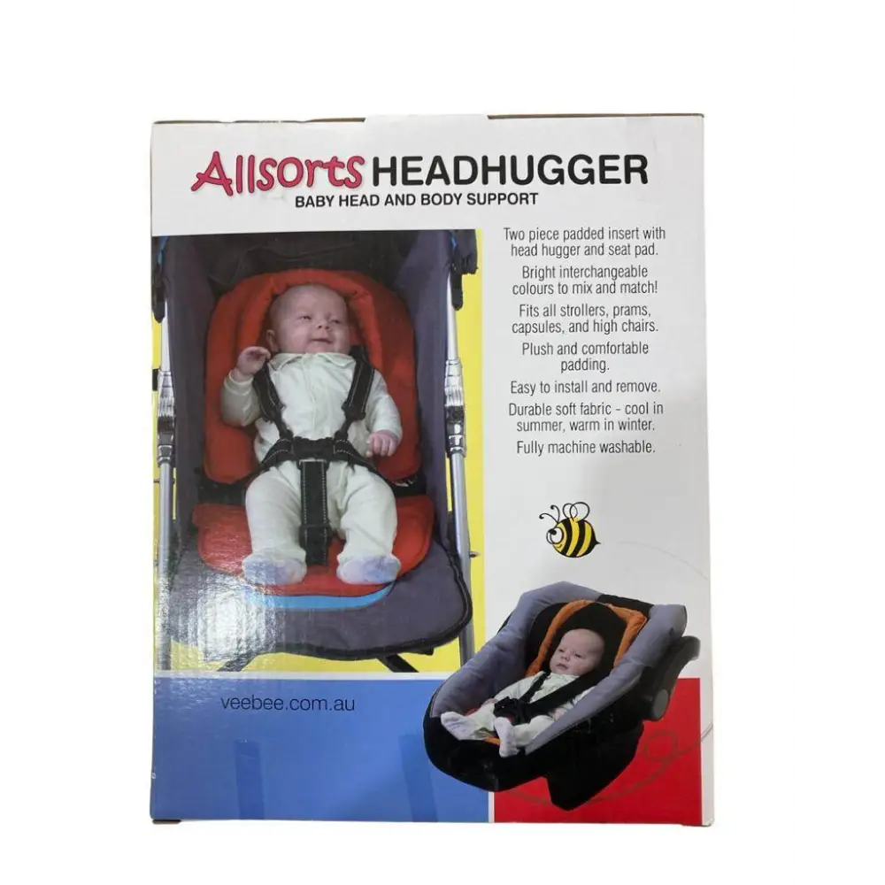 Riduttore morbido per ovetto, carrozzina, passeggino e seggiolone auto colore nero/beige VEE BEE Baby - OOPS by BabyBimbo 0-16