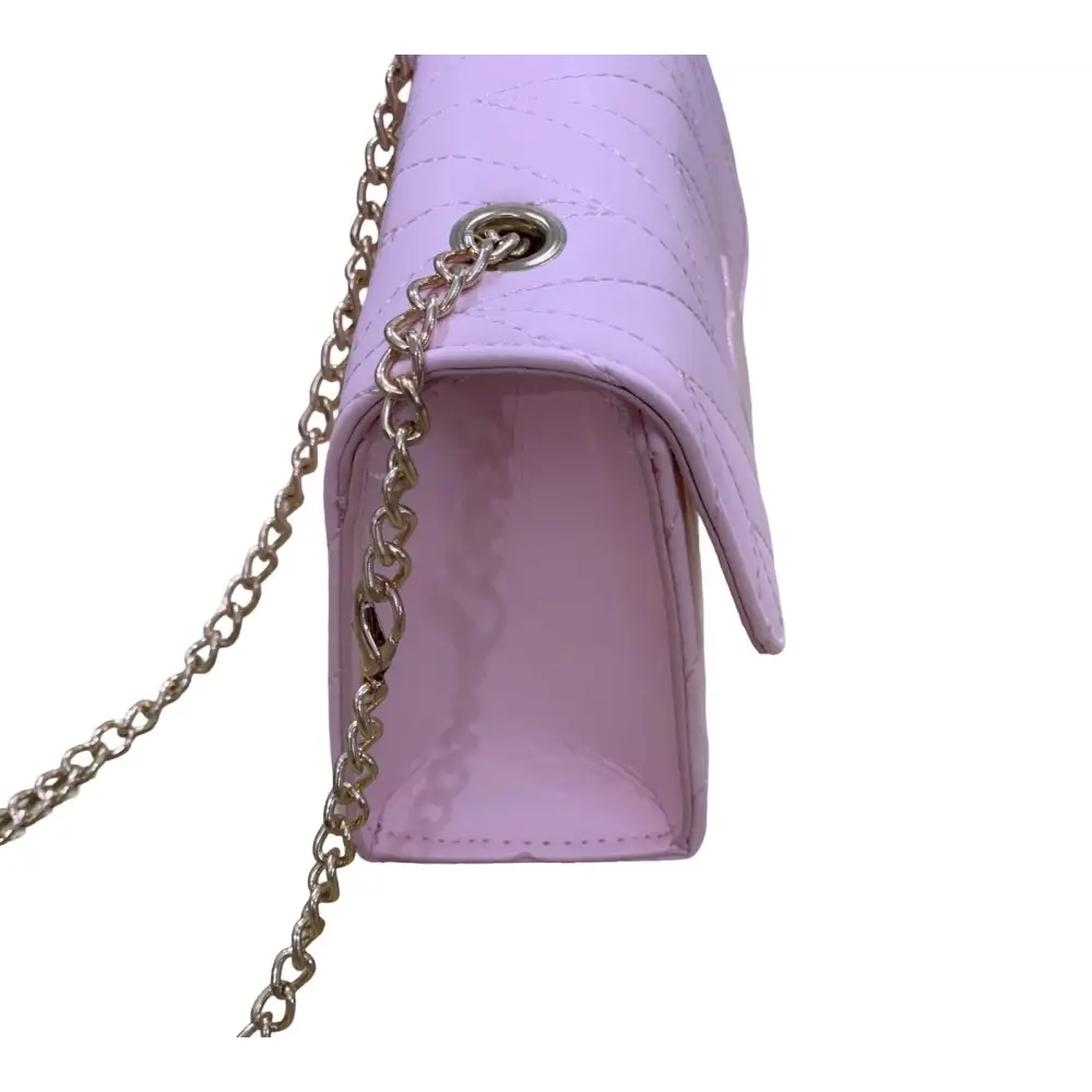 BORSA ROSA CON TRACOLLA PER BAMBINA SARABANDA con catena dorata e design trapuntato elegante