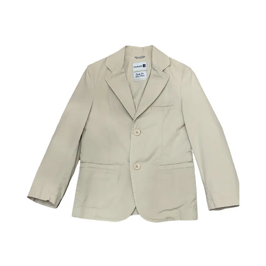 GIACCA ELEGANTE BEIGE PER BAMBINO SARABANDA con due bottoni e design classico