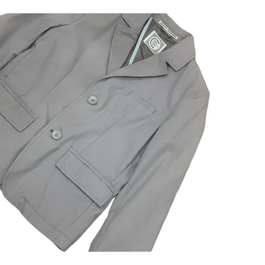 GIACCA ELEGANTE GRIGIA PER BAMBINO SARABANDA con bottoni e tasche frontali