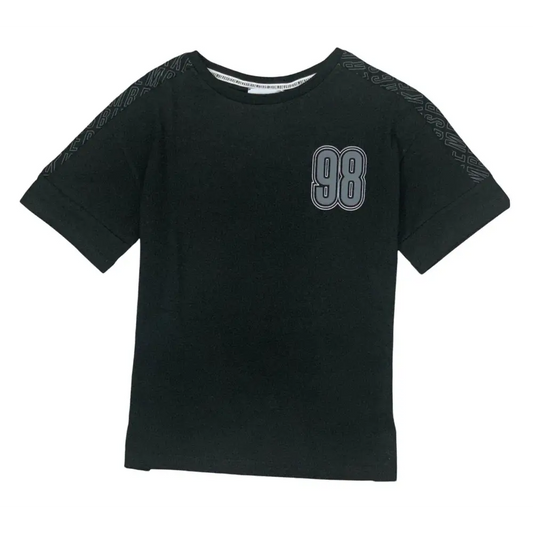 T-SHIRT NERA MANICA CORTA BIKKEMBERGS BK3158 - OOPS by BabyBimbo 0-16