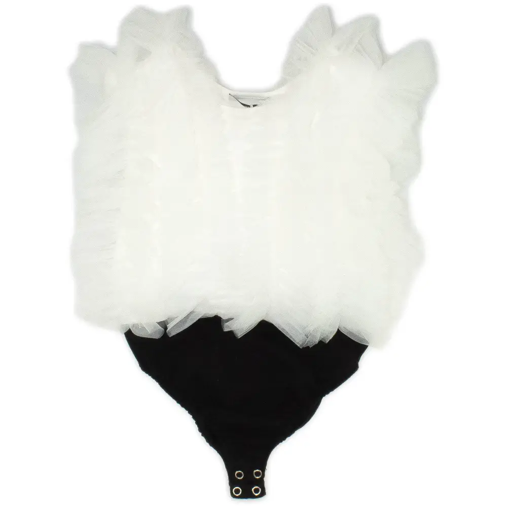 Top Body elegante tulle ragazza da 8 a 16 anni Y-Clù Y21043 - OOPS by BabyBimbo 0-16