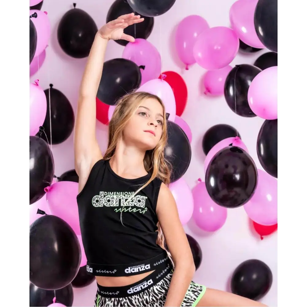 Top corta per Ragazza da 8anni a 16anni Dimensione Danza DZ2 - OOPS by BabyBimbo 0-16