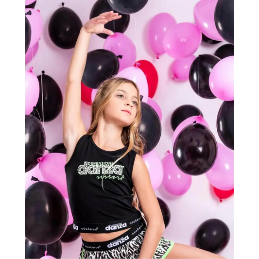 Top corta per Ragazza da 8anni a 16anni Dimensione Danza DZ2 - OOPS by BabyBimbo 0-16
